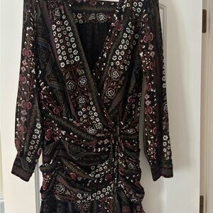 Veronica Beard ruched Long Sleeve Mini dress. Excellent condition. Size 6